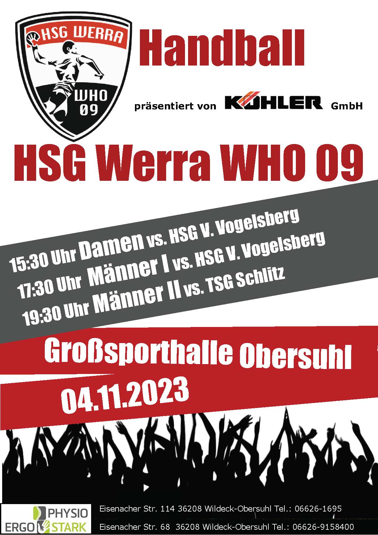 Großer Heimspieltag am 04. November 2023 in Obersuhl. Großer Heimspieltag am 04. November 2023 in Obersuhl.